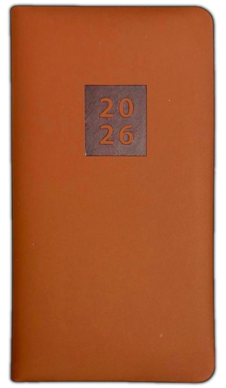 2026 DIARY POCKET SMALL / SLIM LINE METAL CORNER WEEK TO VIEW CUTE FASHION DIARY