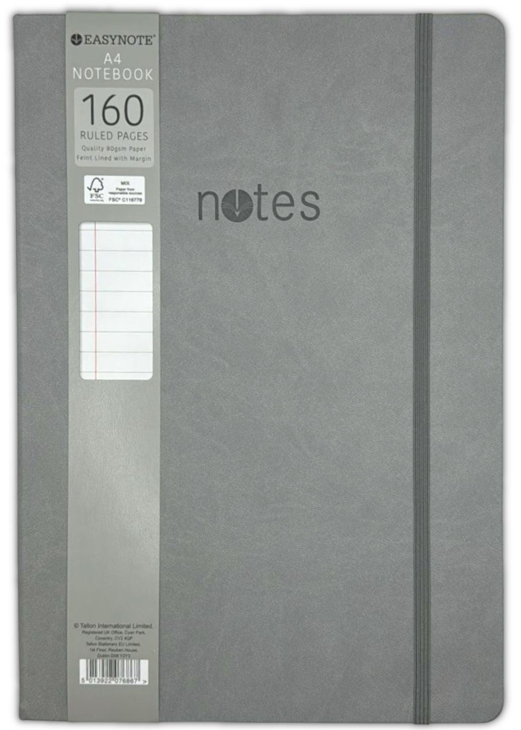 A4 Hardback Lined Notepad Notebook Premium Notes Journal Diary School Home