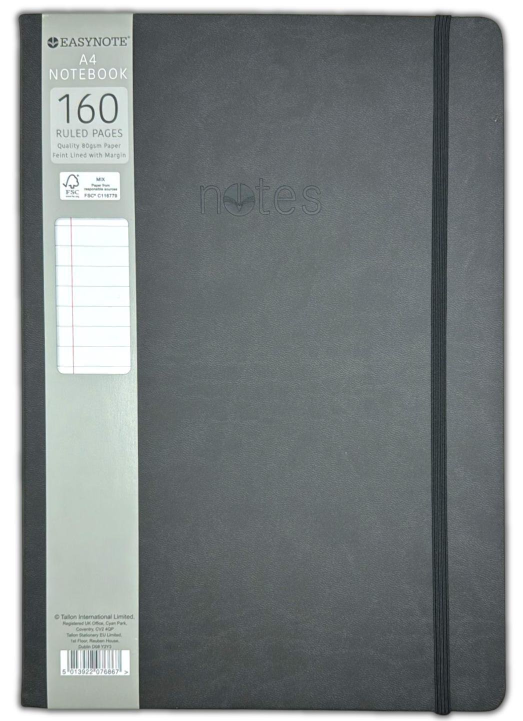 A4 Hardback Lined Notepad Notebook Premium Notes Journal Diary School Home