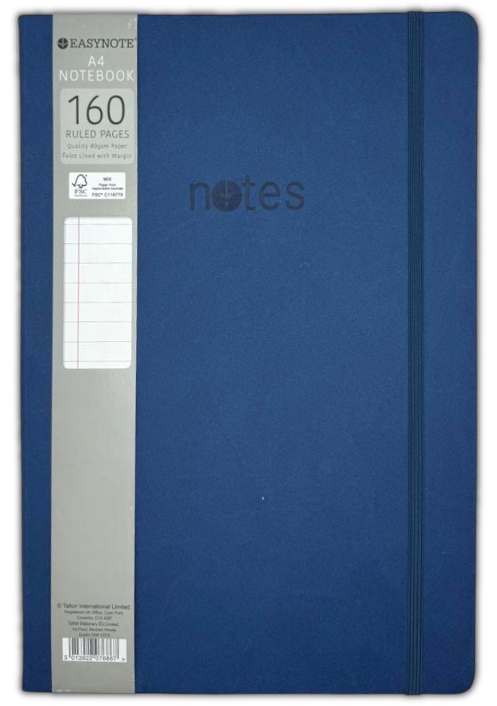 A4 Hardback Lined Notepad Notebook Premium Notes Journal Diary School Home