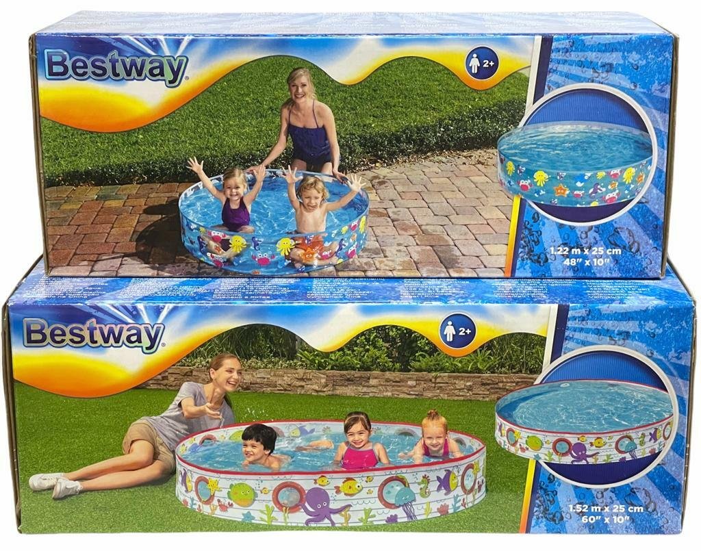 Kids Safari Outdoor Swimming Paddling Pool Quick & Easy Set Up Garden Summer Fun