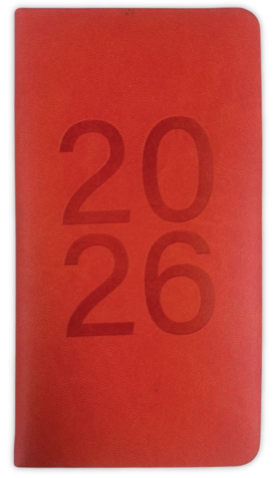 2026 Diary Slim Week To View Embossed PU Bright Colours Dates Full Year Planner