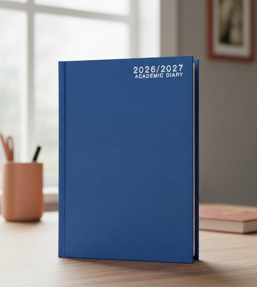 2026-2027 Academic A4 Day to Page Diary School Year Hardback Student Teacher UK