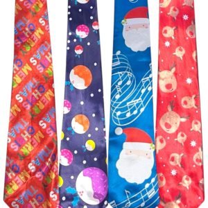 Musical (Jingle Bell) Christmas Ties Mens Novelty Gift Secret Santa Xmas Tie NEW