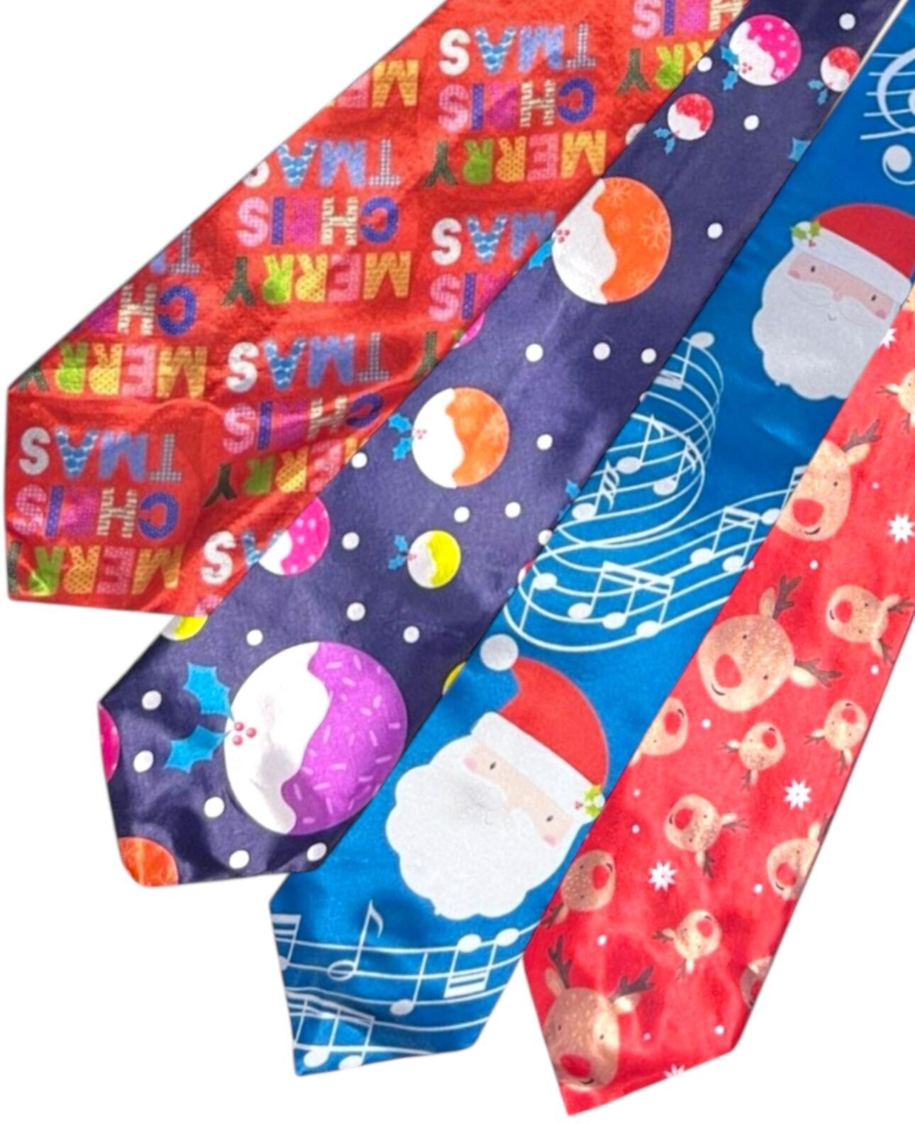 Musical (Jingle Bell) Christmas Ties Mens Novelty Gift Secret Santa Xmas Tie NEW