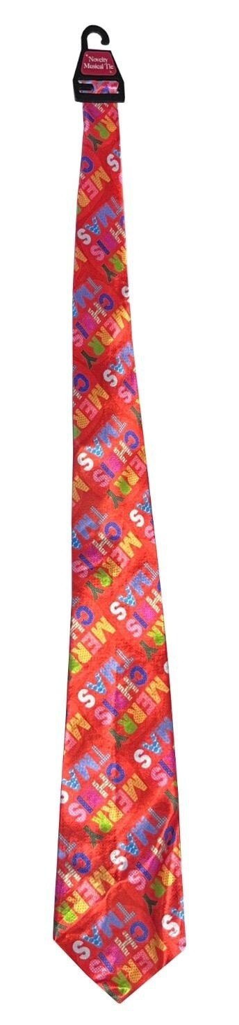 Musical (Jingle Bell) Christmas Ties Mens Novelty Gift Secret Santa Xmas Tie NEW