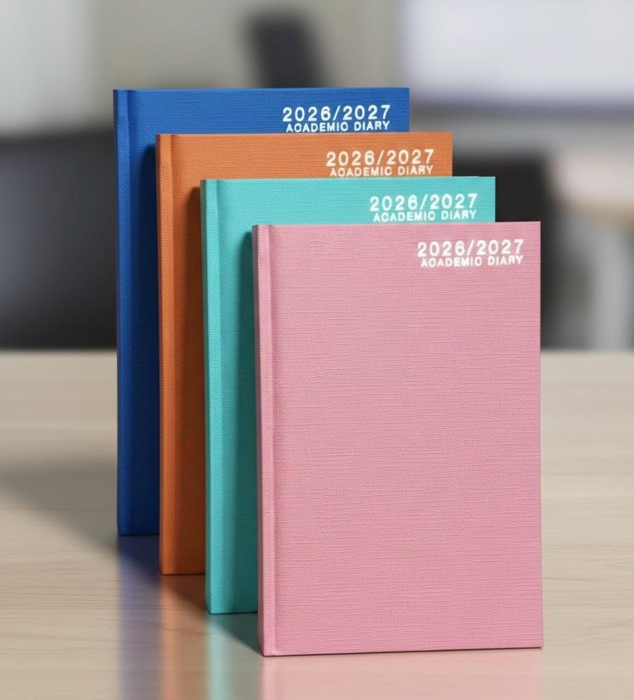 2026-2027 Academic A4 Day to Page Diary School Year Hardback Student Teacher UK