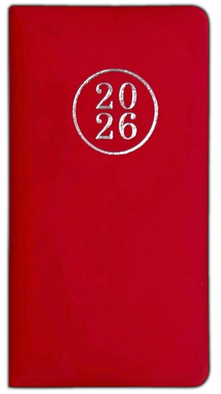 2026 DIARY POCKET SMALL / SLIM LINE METAL CORNER WEEK TO VIEW CUTE FASHION DIARY