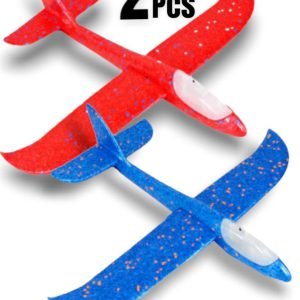 2x Plane Kids Gift Foam Glider Fly Aeromodelo Foam Aeroplane Hand Throw Airplane