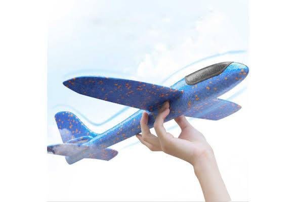 2x Plane Kids Gift Foam Glider Fly Aeromodelo Foam Aeroplane Hand Throw Airplane