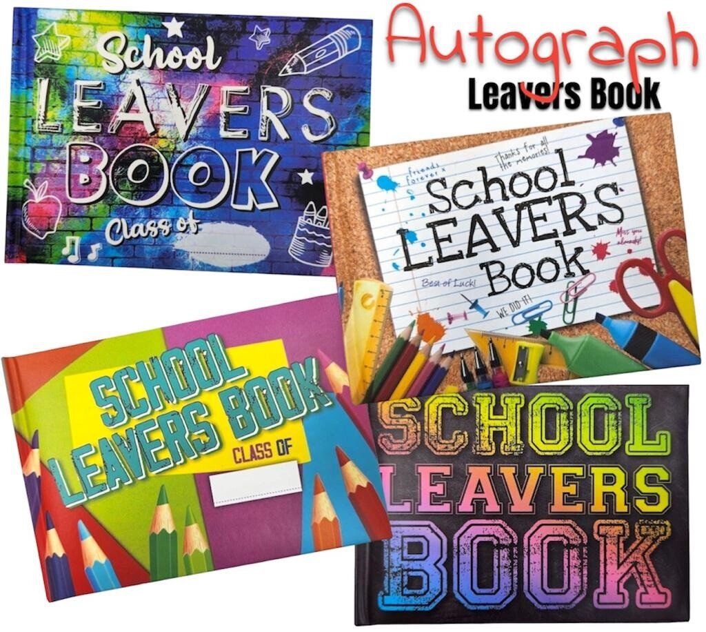 AUTOGRAPH SIGNATURE LEAVERS BOOK SPORT HARDBACK KIDS SCHOOL COLLEGE ADULT PLAIN