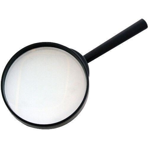 MAGNIFYING GLASS 90MM LARGE MAGNIFIER READING GLASS LENS HANDHELD UK