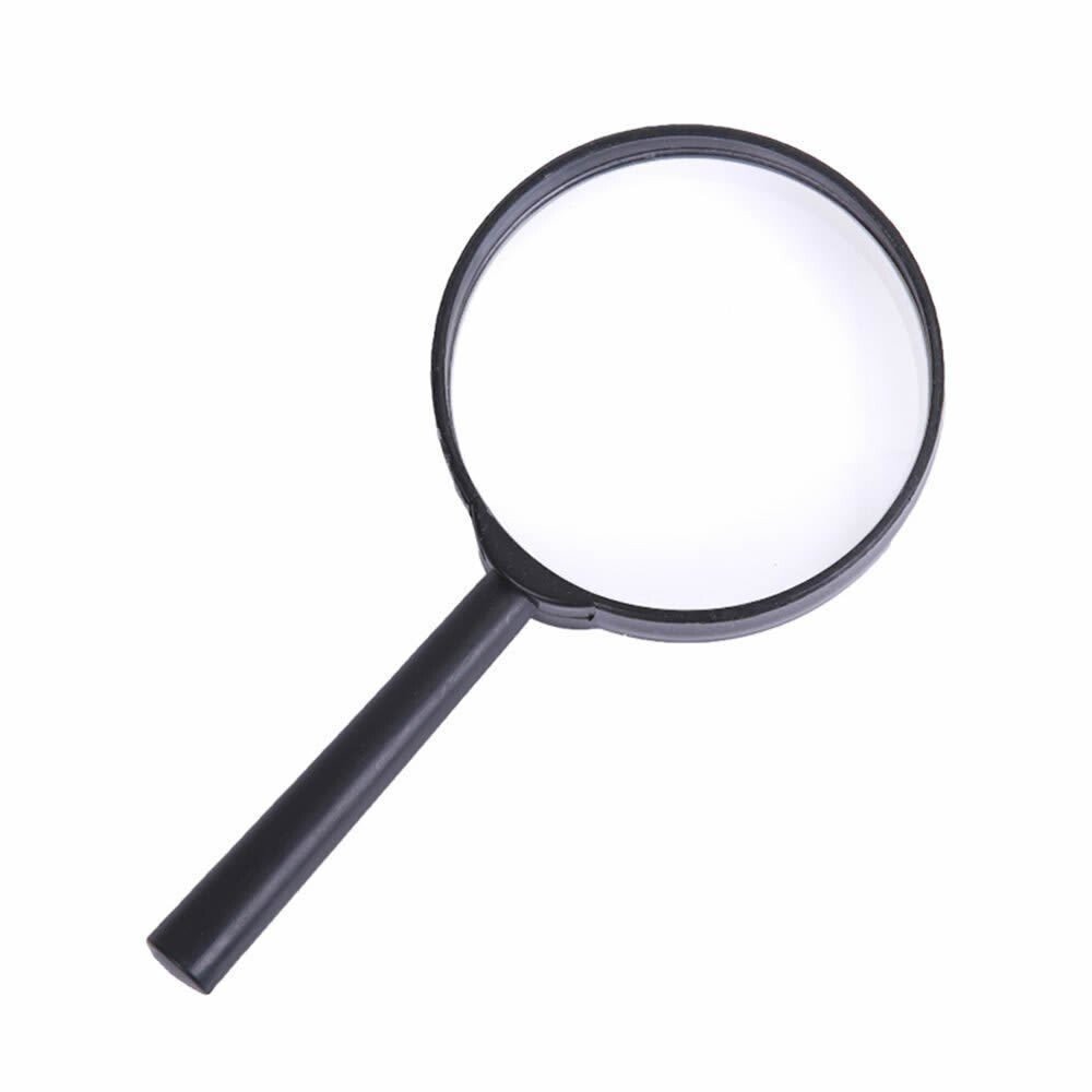 MAGNIFYING GLASS 90MM LARGE MAGNIFIER READING GLASS LENS HANDHELD UK