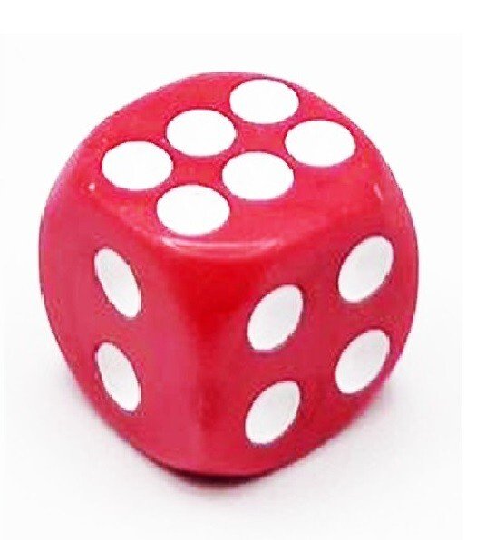 18 Pack Coloured Dice Spot 3 Colours Weight Gloss D6 Dice Set Replace Dice Set
