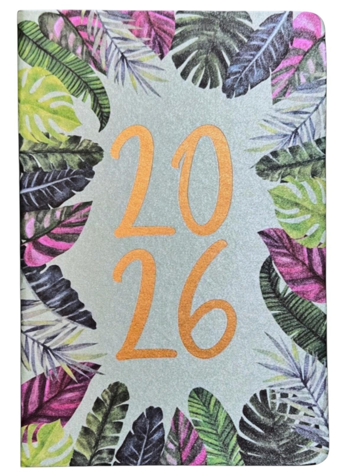 2026 A6 Day A Page Floral Luxury Cover Index Diary Planner School Office School