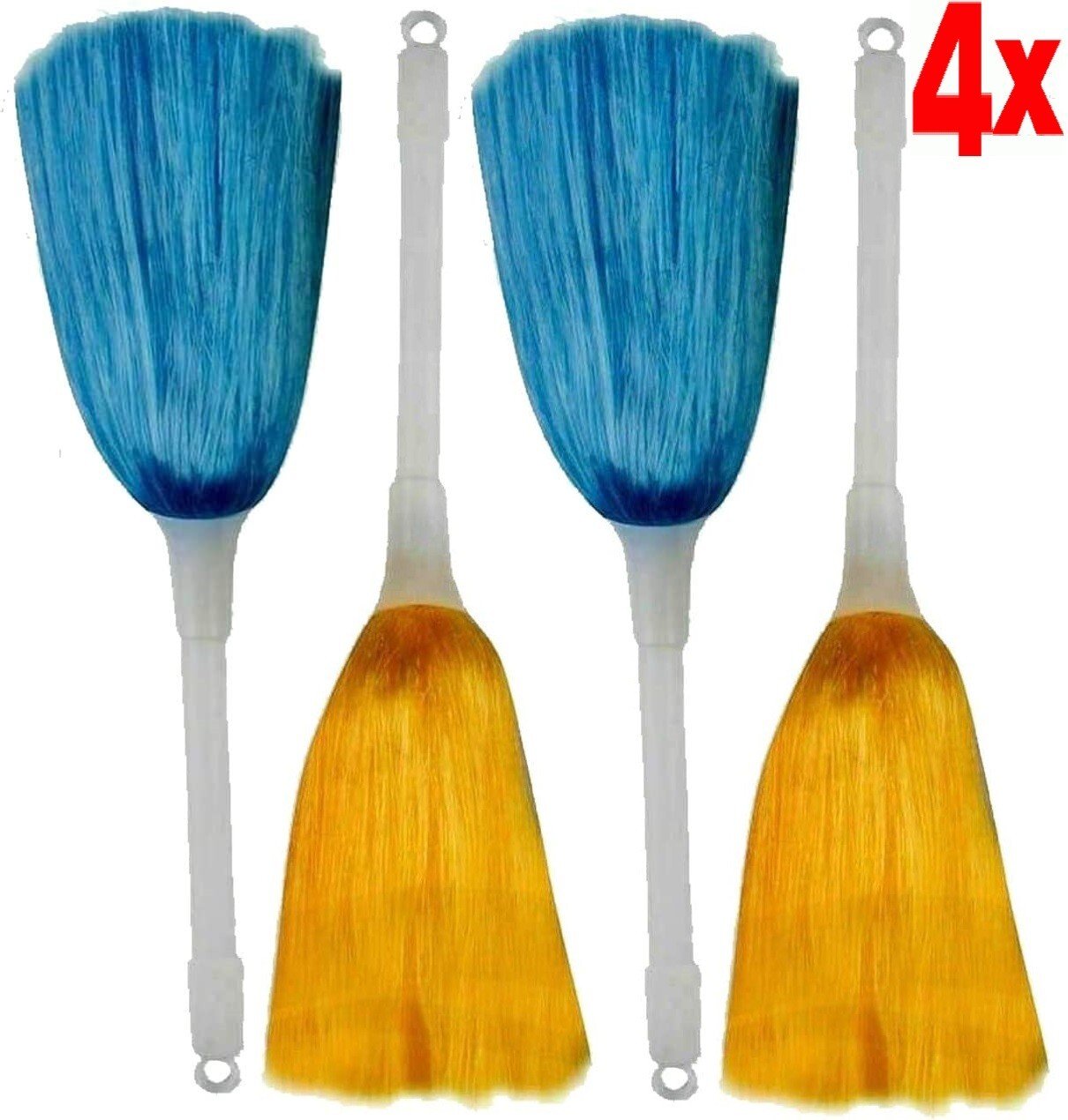4x Mini Cleaning Duster Dust Magic Soft Cleaner Handle Feather Anti Static Small