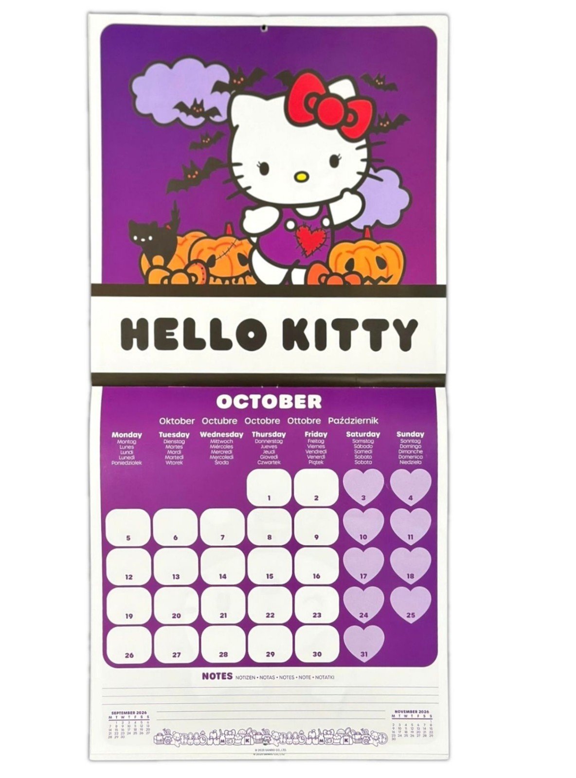 2026 Calendar Lilo & Stitch Marvel Disney Month to View Square 16 Months Planner