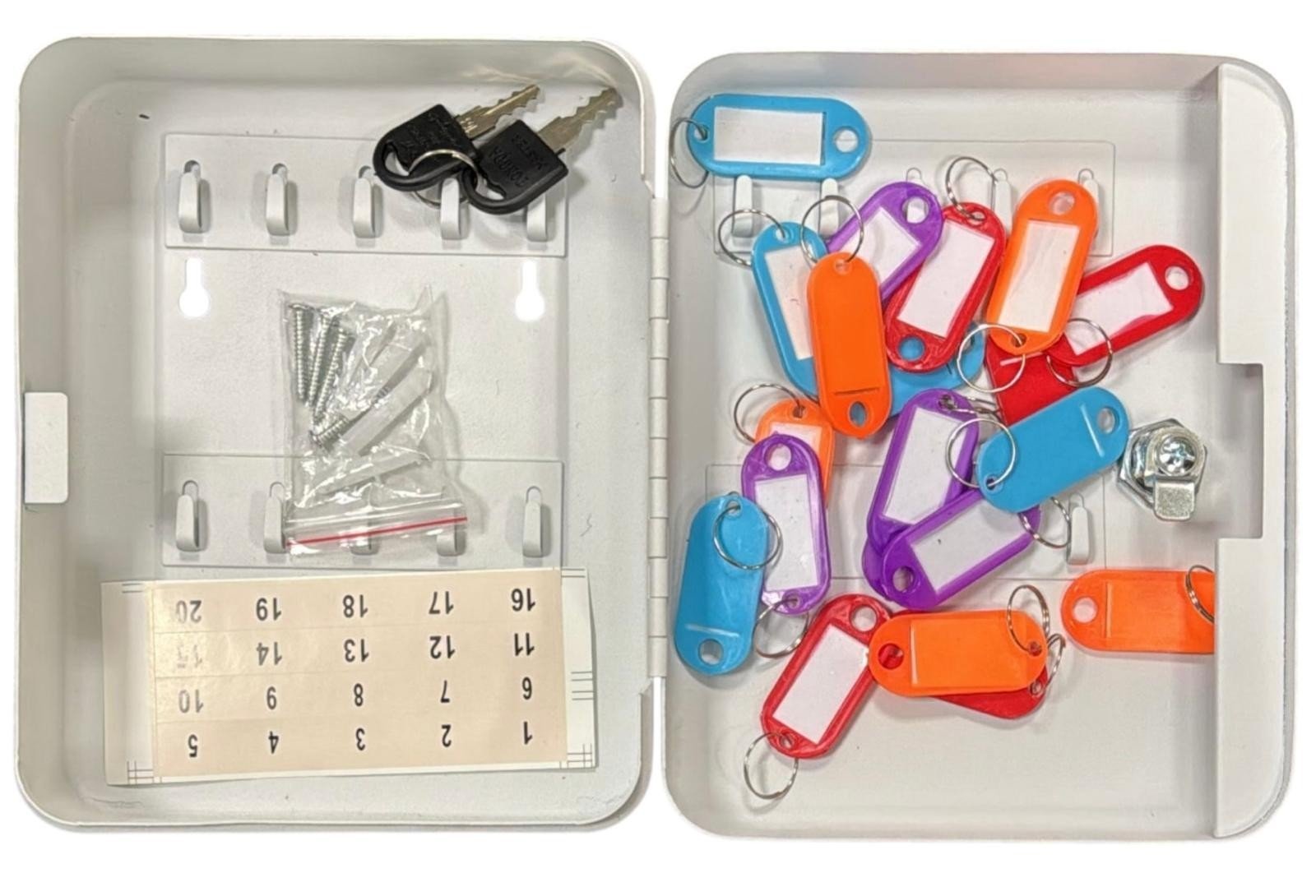 Combination Cabinet Safe Lock Metal 20 Key Wall Mounted Security Storage Box