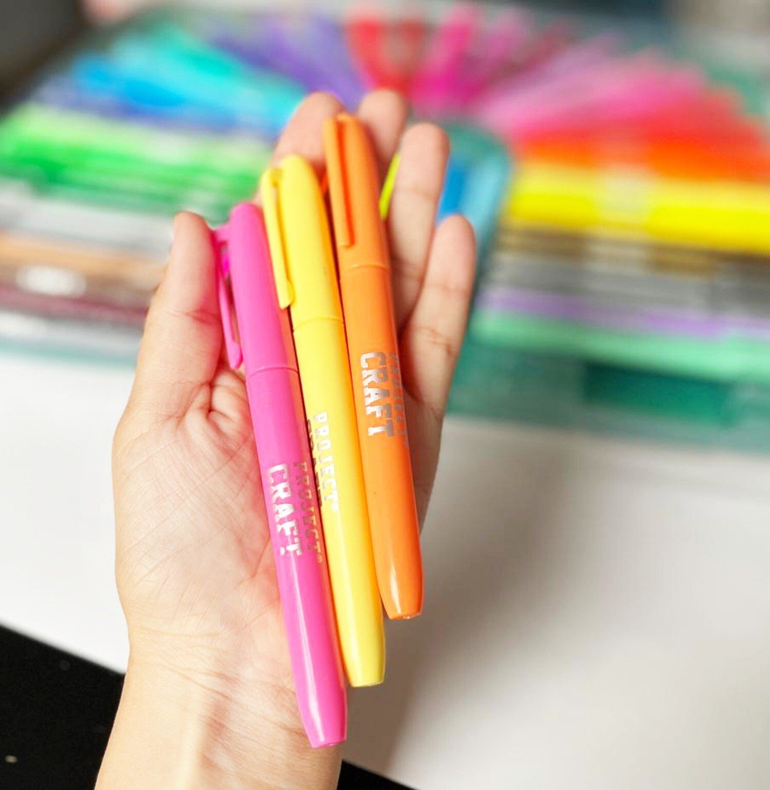 50 Rainbow Pens Set Pastel Neon Drawing Markers Colouring Art School Colour Kids