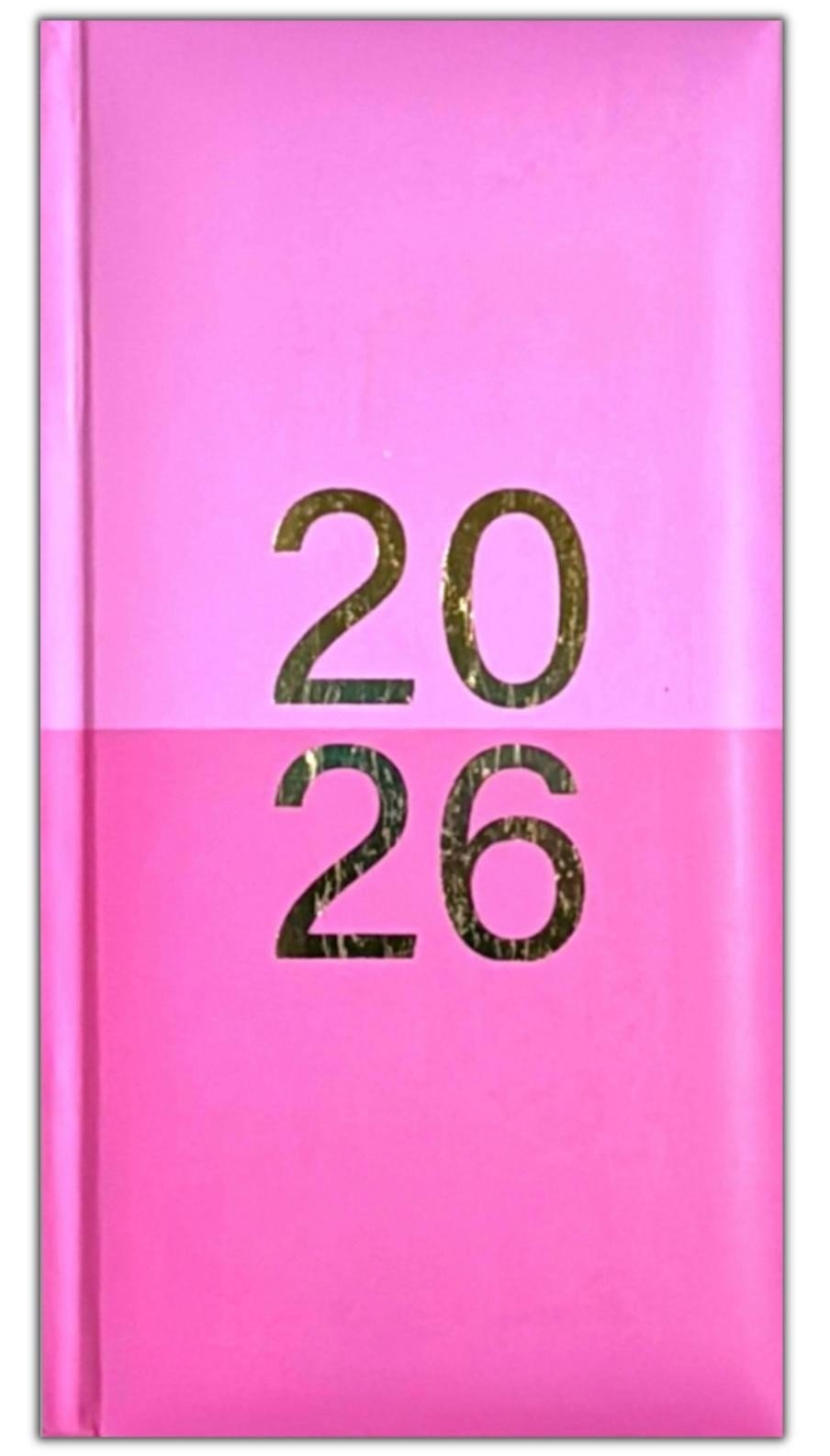 2026 DIARY POCKET SMALL / SLIM LINE METAL CORNER WEEK TO VIEW CUTE FASHION DIARY